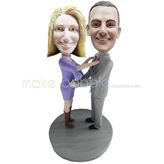 Personalized custom couple bobble head