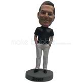 Personalized Custom bobblehead of Relaxing man