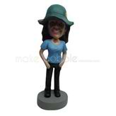 Custom casual feman bobble heads