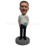 Personalized Custom bobblehead dolls of Relaxing man