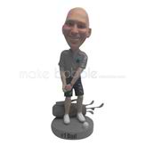 Custom golf bobble heads