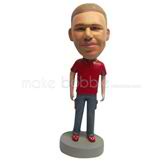 Personalized Custom bobble head of Leisure man