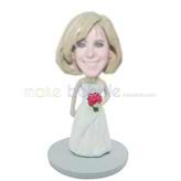 Personalized custom Bride bobbleheads