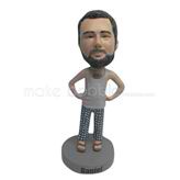 Personalized Custom bobblehead doll of Leisure man