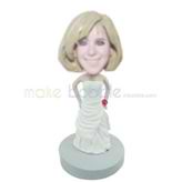 Personalized custom Bride bobble heads