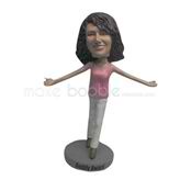 Customize fashion female bobblehead doll