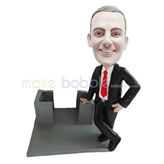 Personalized custom work man bobble head