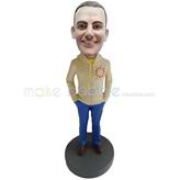 Customized Leisure man bobble heads