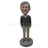 Custom black Khaki pants man bobbleheads