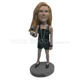 Personalized Custom fashion female bobbleheads