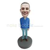 Customized casual man bobblehead doll