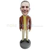 Customized casual man bobblehead dolls