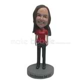 Personalized Custom fashion female bobble head