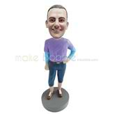 Custom casual bobble heads