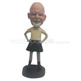 Custom black dress bobble heads