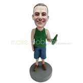 Custom Green vest bobbleheads