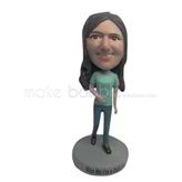 Personalized Custom fashion female bobblehead doll