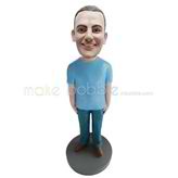 Personalized custom brown shoes bobbleheads