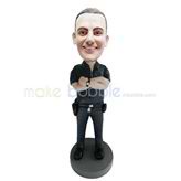 Personalized custom police bobble heads