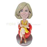 Personalized custom fashion lady bobbleheads