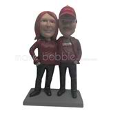 Personalized custom couple bobbleheads