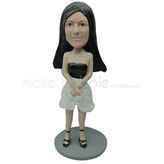 Custom Black and white dress bobbleheads