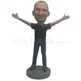 Personalized Custom casual man bobble heads