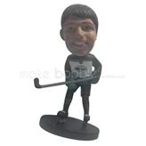 Personalized custom hockey athlete bobble head