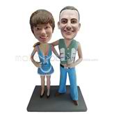 Personalized custom couple bobblehead doll