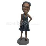 Custom Fashion Lady bobble heads