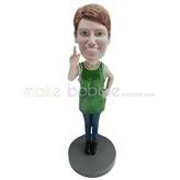 Custom basketball woman bobble heads