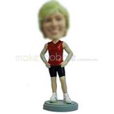 Custom woman sport bobbleheads