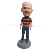 Custom Striped T-shirt bobbleheads