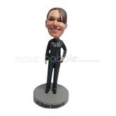 Custom female Police bobble heads