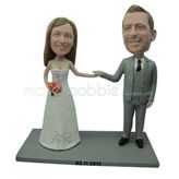 Custom wedding bobbleheads