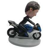 Custom man and Motorcycle bobble heads