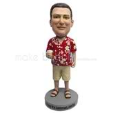 Customize Leisure man bobblehead doll