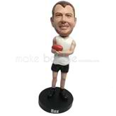 Personalized custom Rugby bobble head