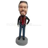 Customize Leisure man bobblehead dolls