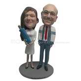 Personalized custom couple bobble head