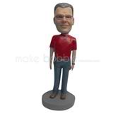 Personalized Custom Relaxing man bobblehead dolls