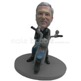 Custom man and Motorcycle bobble head