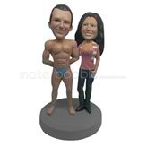 Custom Sports bobbleheadss couple bobbleheads