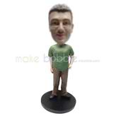 Personalized custom casual Dad bobble heads