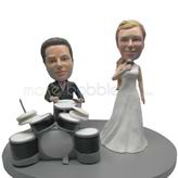 Custom music wedding bobbleheads