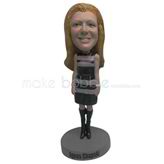 Custom fashion woman bobble head