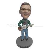 Personalized Custom man and bass bobbleheads