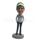 Personalized custom casual bobble heads