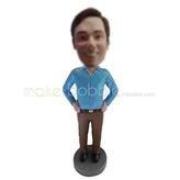 Personalized custom office man bobbleheads