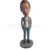 Personalized Custom bobblehead doll of casual